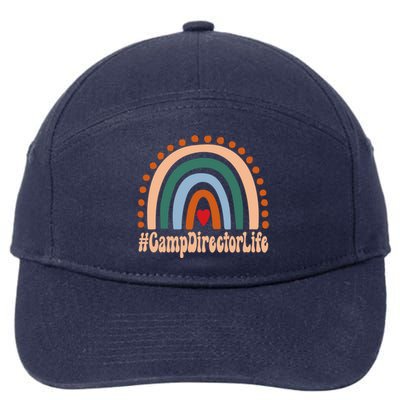 Camp Director Rainbow Appreciation Day Hello Back To School Great Gift 7-Panel Snapback Hat