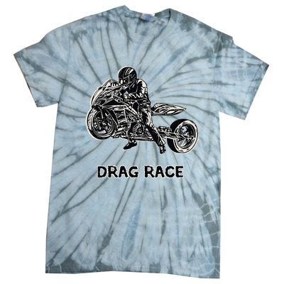 Cool Drag Race Motorcycle For Racing Lovers Tie-Dye T-Shirt