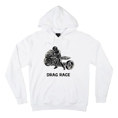 Cool Drag Race Motorcycle For Racing Lovers Hoodie