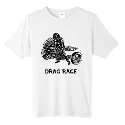 Cool Drag Race Motorcycle For Racing Lovers Tall Fusion ChromaSoft Performance T-Shirt