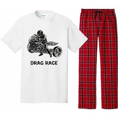 Cool Drag Race Motorcycle For Racing Lovers Pajama Set