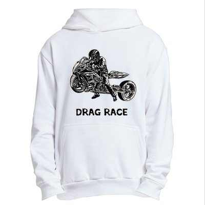 Cool Drag Race Motorcycle For Racing Lovers Urban Pullover Hoodie