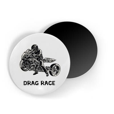 Cool Drag Race Motorcycle For Racing Lovers Magnet