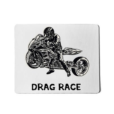 Cool Drag Race Motorcycle For Racing Lovers Mousepad