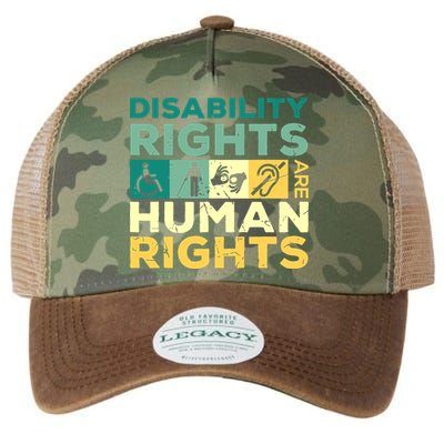 Cool Disability Rights Are Human Rights Support Caregivers Legacy Tie Dye Trucker Hat