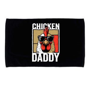 Chicken Daddy Rooster Farmer Funny Fathers Day For Microfiber Hand Towel