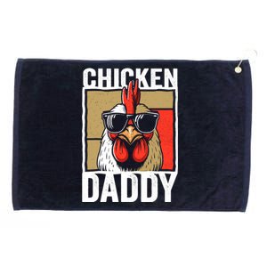 Chicken Daddy Rooster Farmer Funny Fathers Day For Grommeted Golf Towel