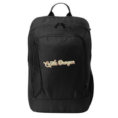 Castle Danger Retro Art Baseball City Backpack