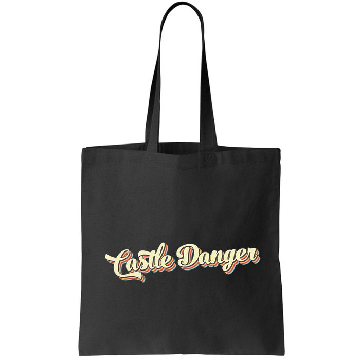Castle Danger Retro Art Baseball Bag