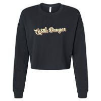 Castle Danger Retro Art Baseball Cropped Pullover Crew
