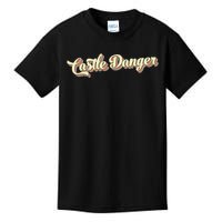 Castle Danger Retro Art Baseball Kids T-Shirt