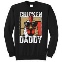 Chicken Daddy Rooster Farmer Funny Fathers Day Sweatshirt