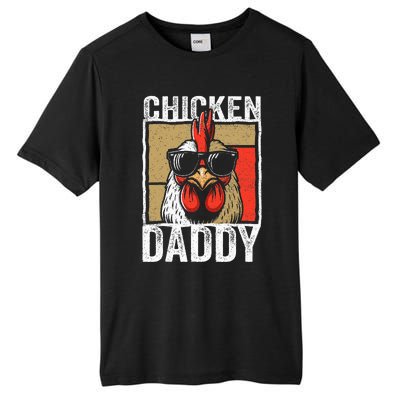 Chicken Daddy Rooster Farmer Funny Fathers Day Tall Fusion ChromaSoft Performance T-Shirt