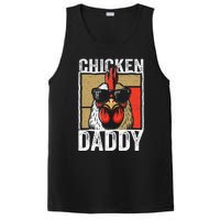 Chicken Daddy Rooster Farmer Funny Fathers Day PosiCharge Competitor Tank