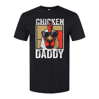 Chicken Daddy Rooster Farmer Funny Fathers Day Softstyle® CVC T-Shirt