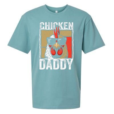 Chicken Daddy Rooster Farmer Funny Fathers Day Sueded Cloud Jersey T-Shirt