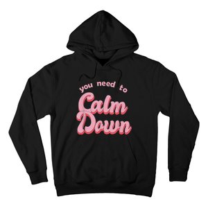 Calm Down Retro Style Hoodie