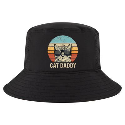 Cat Daddy Retro Cat Sunglasses Cool Cat Dad Gift Fathers Day Cool Comfort Performance Bucket Hat