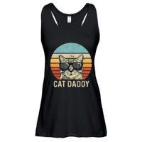 Cat Daddy Retro Cat Sunglasses Cool Cat Dad Gift Fathers Day Ladies Essential Flowy Tank