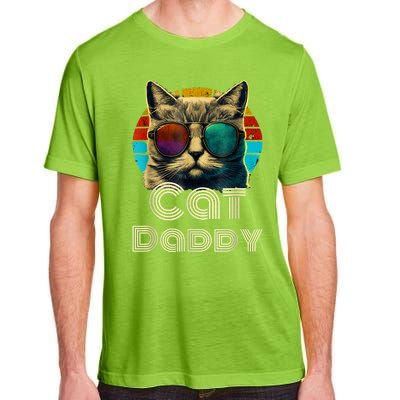 Cat Daddy, Retro Cat Dad, 80s, 90s, Vintage Adult ChromaSoft Performance T-Shirt