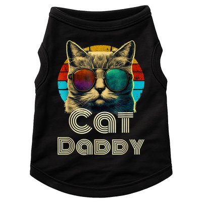 Cat Daddy, Retro Cat Dad, 80s, 90s, Vintage Doggie Tank