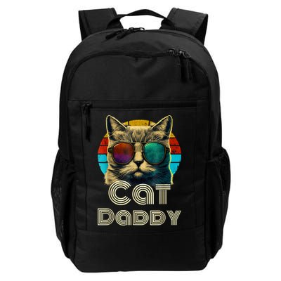 Cat Daddy, Retro Cat Dad, 80s, 90s, Vintage Backpack