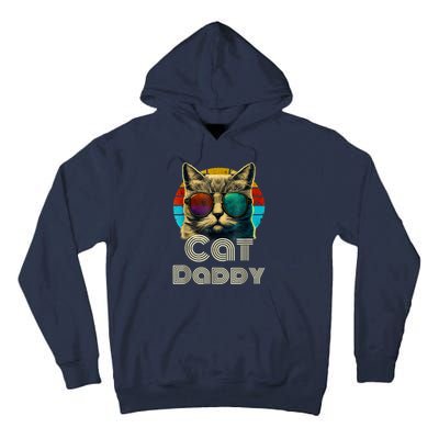 Cat Daddy, Retro Cat Dad, 80s, 90s, Vintage Tall Hoodie