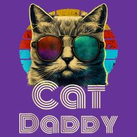 Cat Daddy, Retro Cat Dad, 80s, 90s, Vintage Sweatshirt