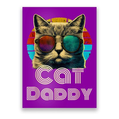 Cat Daddy, Retro Cat Dad, 80s, 90s, Vintage Poster