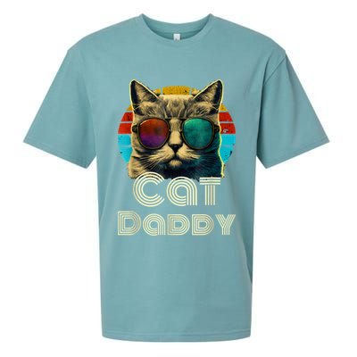 Cat Daddy, Retro Cat Dad, 80s, 90s, Vintage Sueded Cloud Jersey T-Shirt
