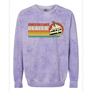 Cheesecake Dealer Retro Sweets Goodies Desserts Cheesecake Colorblast Crewneck Sweatshirt