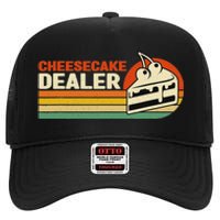 Cheesecake Dealer Retro Sweets Goodies Desserts Cheesecake High Crown Mesh Back Trucker Hat