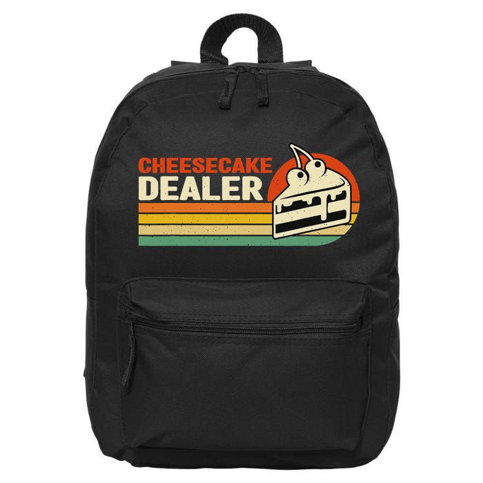 Cheesecake Dealer Retro Sweets Goodies Desserts Cheesecake 16 in Basic Backpack