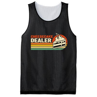 Cheesecake Dealer Retro Sweets Goodies Desserts Cheesecake Mesh Reversible Basketball Jersey Tank