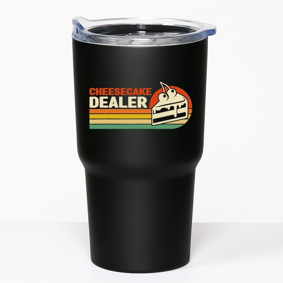 Cheesecake Dealer Retro Sweets Goodies Desserts Cheesecake Tumbler