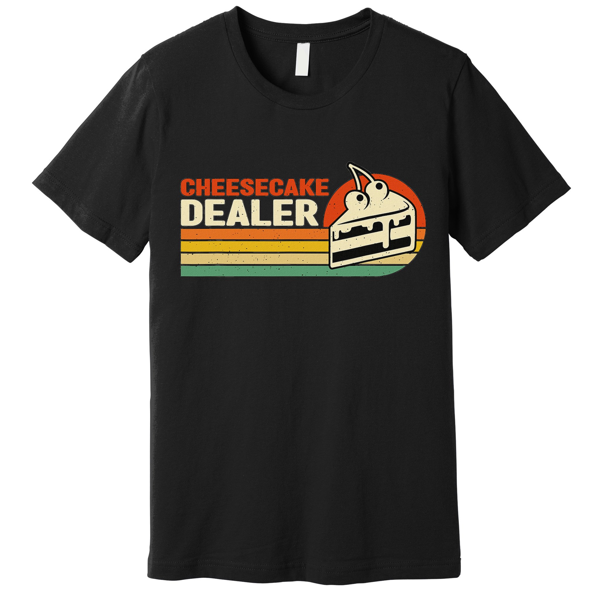 Cheesecake Dealer Retro Sweets Goodies Desserts Cheesecake Premium T-Shirt