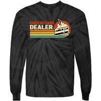 Cheesecake Dealer Retro Sweets Goodies Desserts Cheesecake Tie-Dye Long Sleeve Shirt