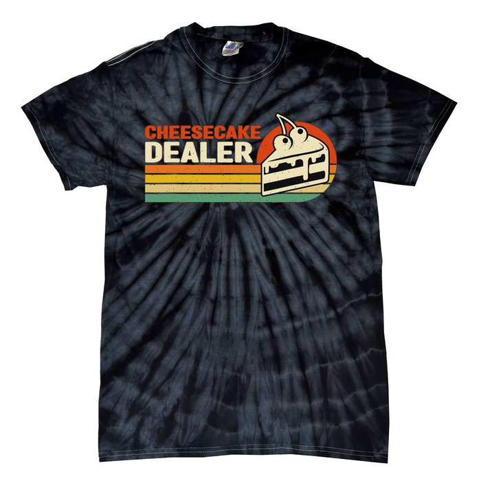 Cheesecake Dealer Retro Sweets Goodies Desserts Cheesecake Tie-Dye T-Shirt