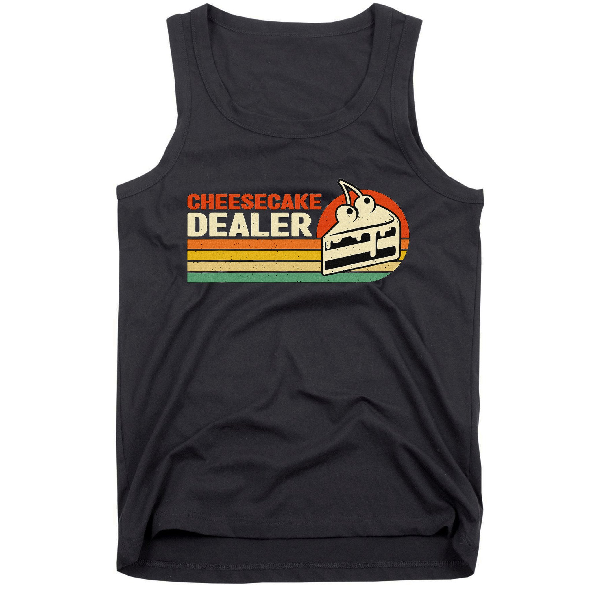 Cheesecake Dealer Retro Sweets Goodies Desserts Cheesecake Tank Top