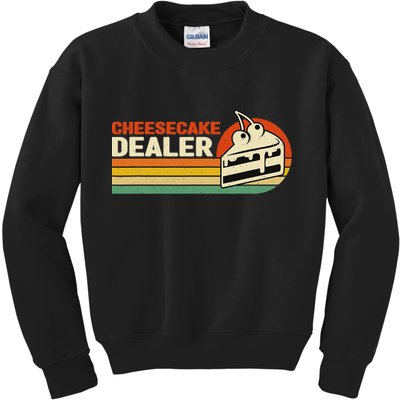 Cheesecake Dealer Retro Sweets Goodies Desserts Cheesecake Kids Sweatshirt