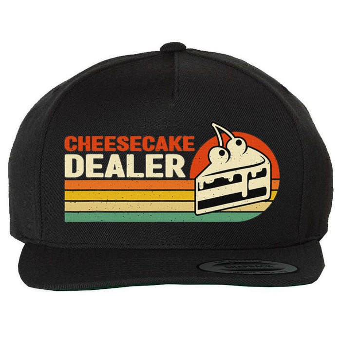 Cheesecake Dealer Retro Sweets Goodies Desserts Cheesecake Wool Snapback Cap