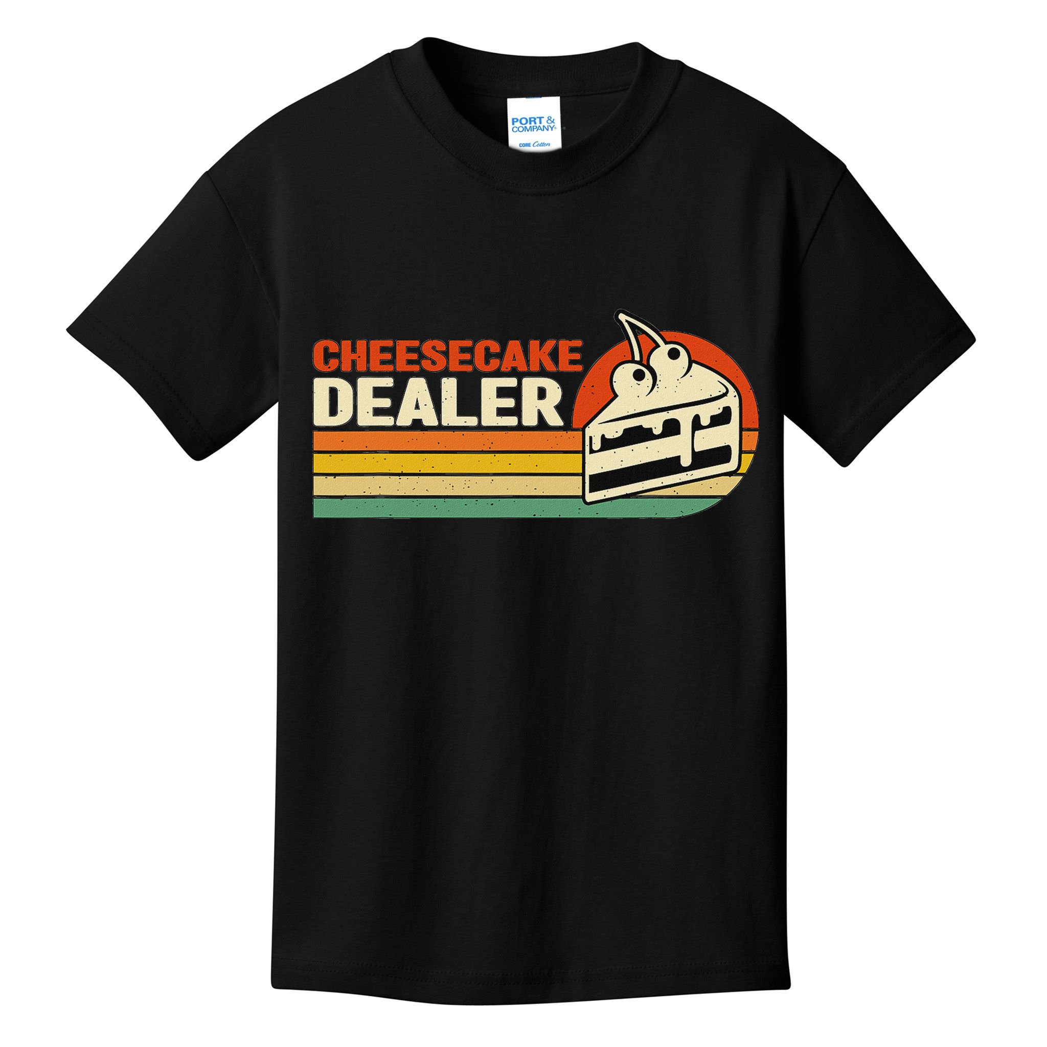 Cheesecake Dealer Retro Sweets Goodies Desserts Cheesecake Kids T-Shirt