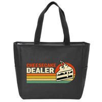 Cheesecake Dealer Retro Sweets Goodies Desserts Cheesecake Zip Tote Bag