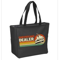 Cheesecake Dealer Retro Sweets Goodies Desserts Cheesecake Zip Tote Bag