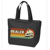 Cheesecake Dealer Retro Sweets Goodies Desserts Cheesecake Zip Tote Bag