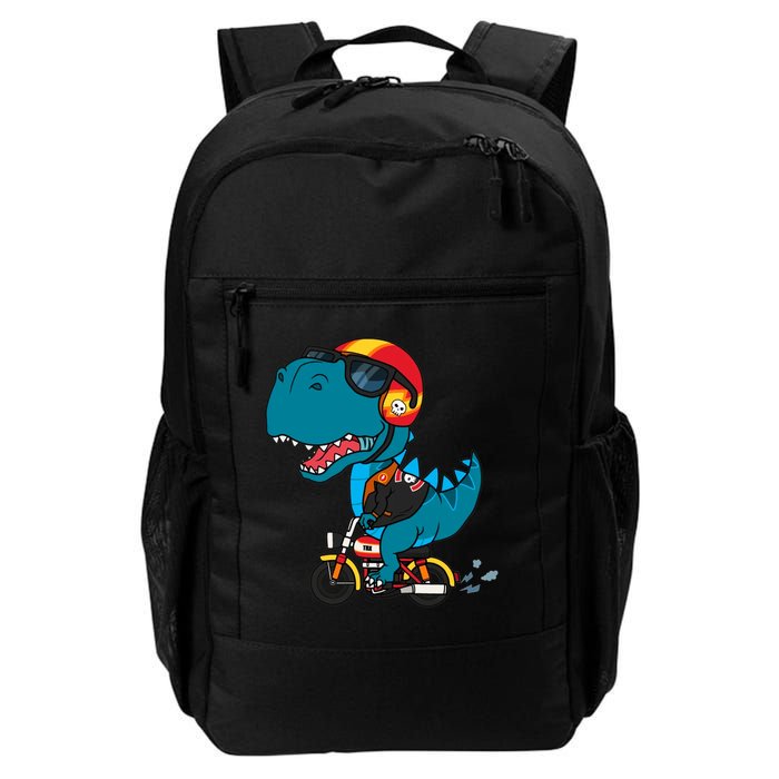 Cool Dinosaur Riding A Motorcycle Backpack