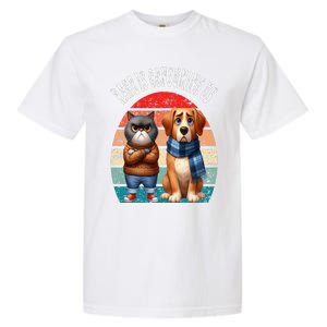 Cat & Dog Retro Silly Staring Rage Is Consuming Us Garment-Dyed Heavyweight T-Shirt