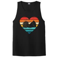 Cheerleading Design Retro Heart Shape Vintage PosiCharge Competitor Tank