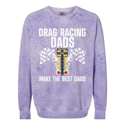 Cool Drag Racing Art For Men Dad Drag Racer Race Car Racing Colorblast Crewneck Sweatshirt