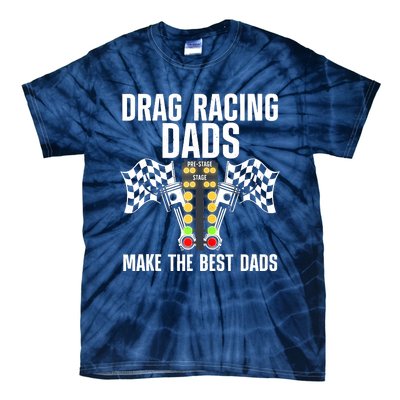 Cool Drag Racing Art For Men Dad Drag Racer Race Car Racing Tie-Dye T-Shirt